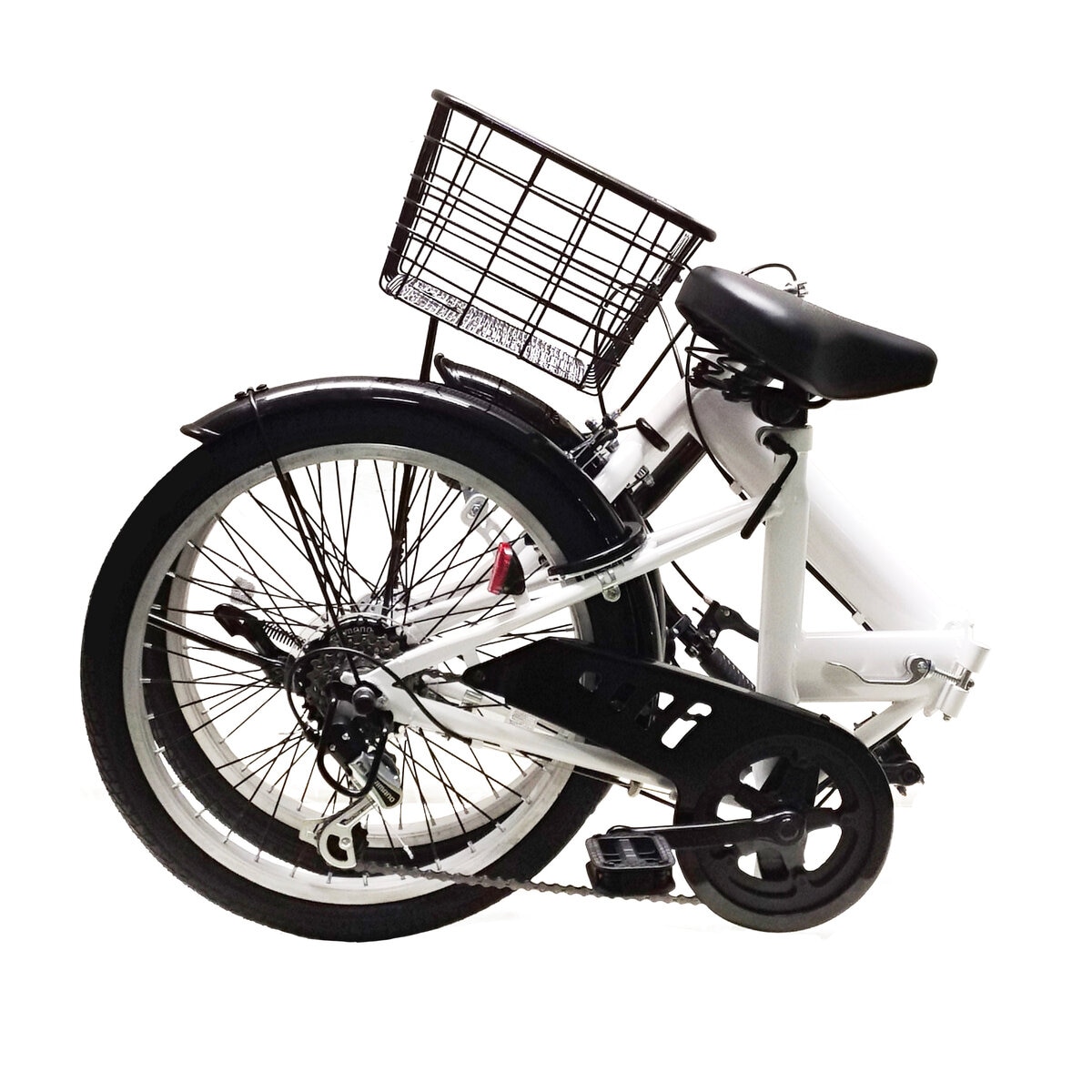 折りたたみノーパンクタイヤ 自転車 ブラック20インチ(足立区