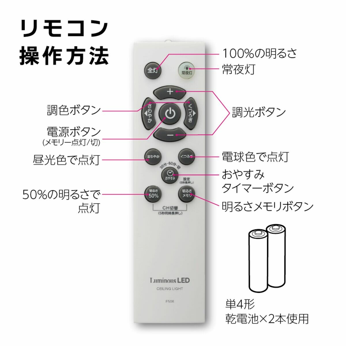 ドウシシャ ルミナス LEDシーリングライト6畳 調光調色 3,300ルーメン