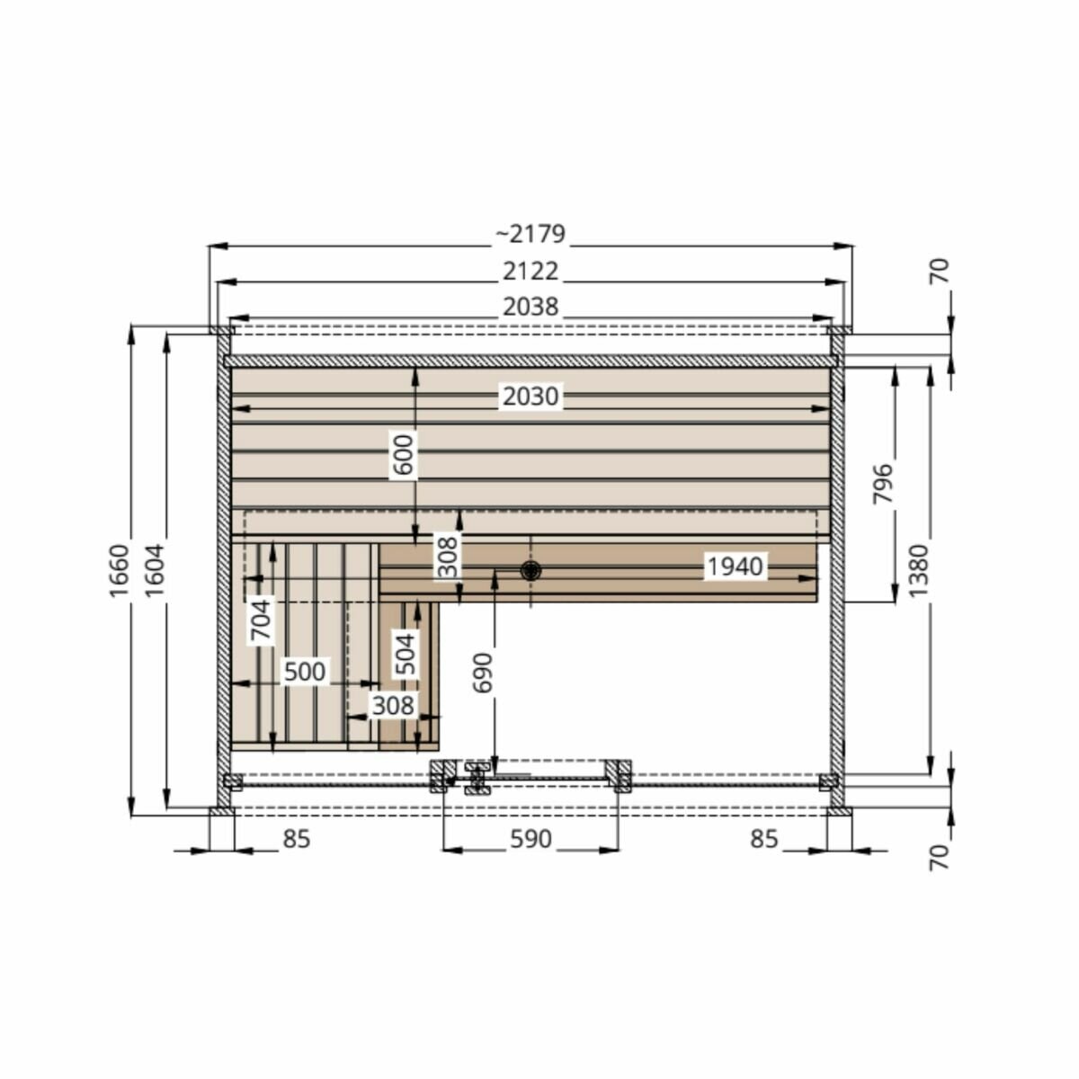 Saunature Dice Pocket アウトドアサウナキャビン
