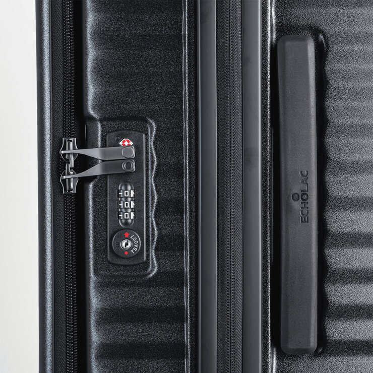 エコーラック セレストラ フロントオープンスーツケース 機内持ち込みサイズ 20インチ 38L ブラック