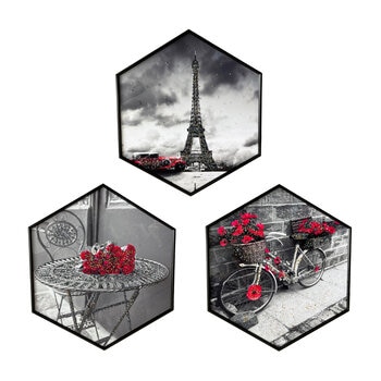 クリスタルアート ルージュ 3枚セット