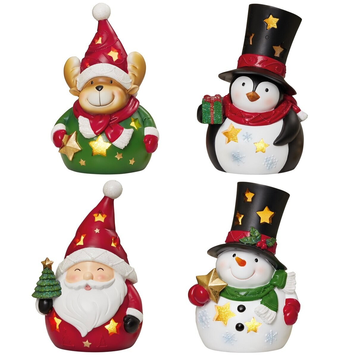 ホリデー フィギュア Ledライト 4個セット Costco Japan