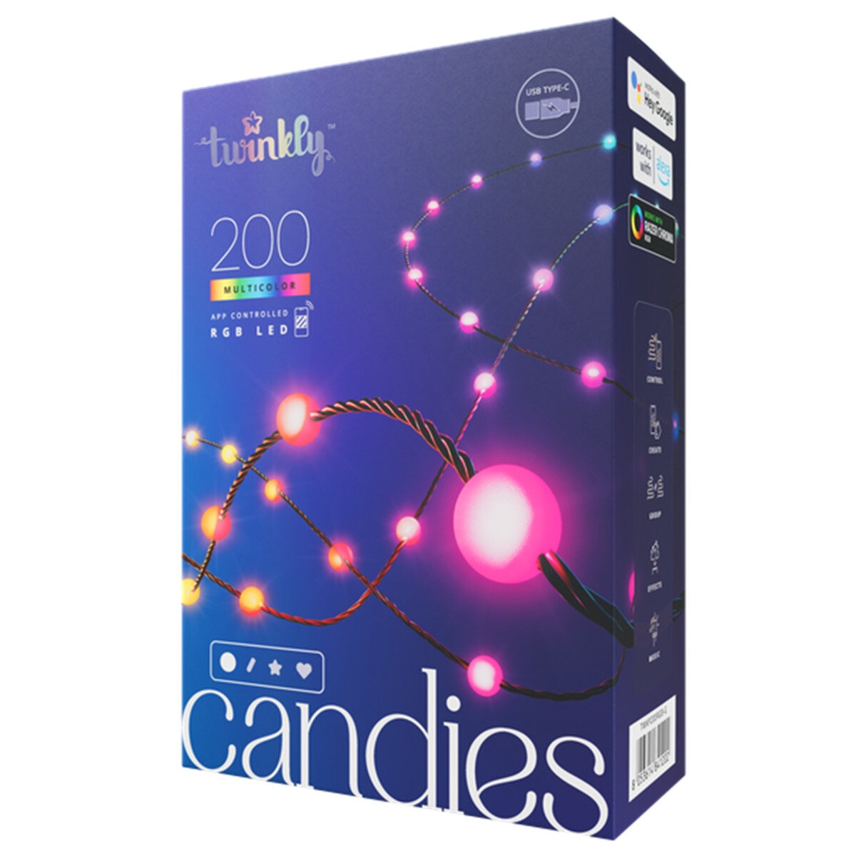 Twinkly(トゥインクリー) キャンディーズ 200LED スマートデコレーションライト パール型