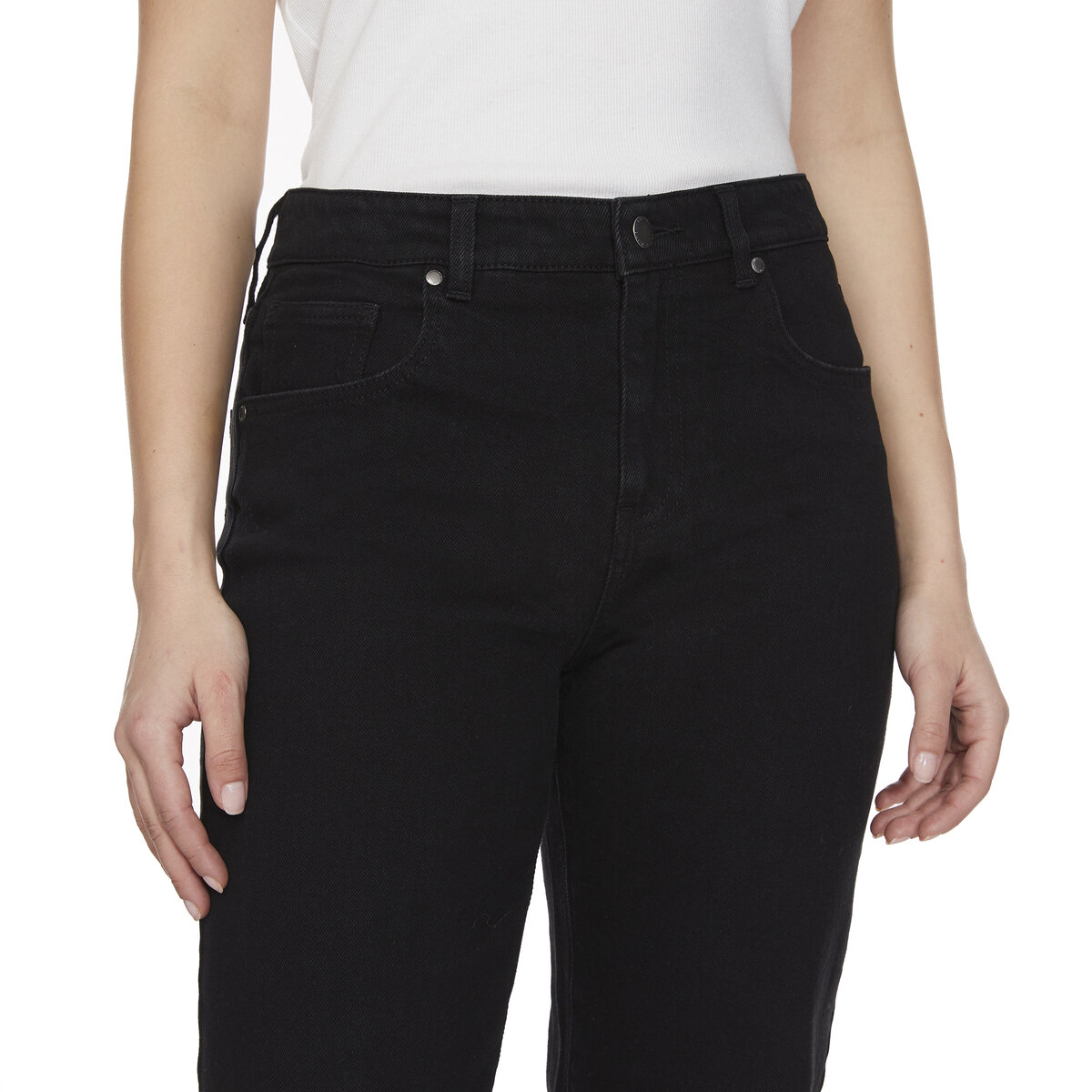 バッファロー レディース ワイドレッグジーンズ ブラック 28インチ