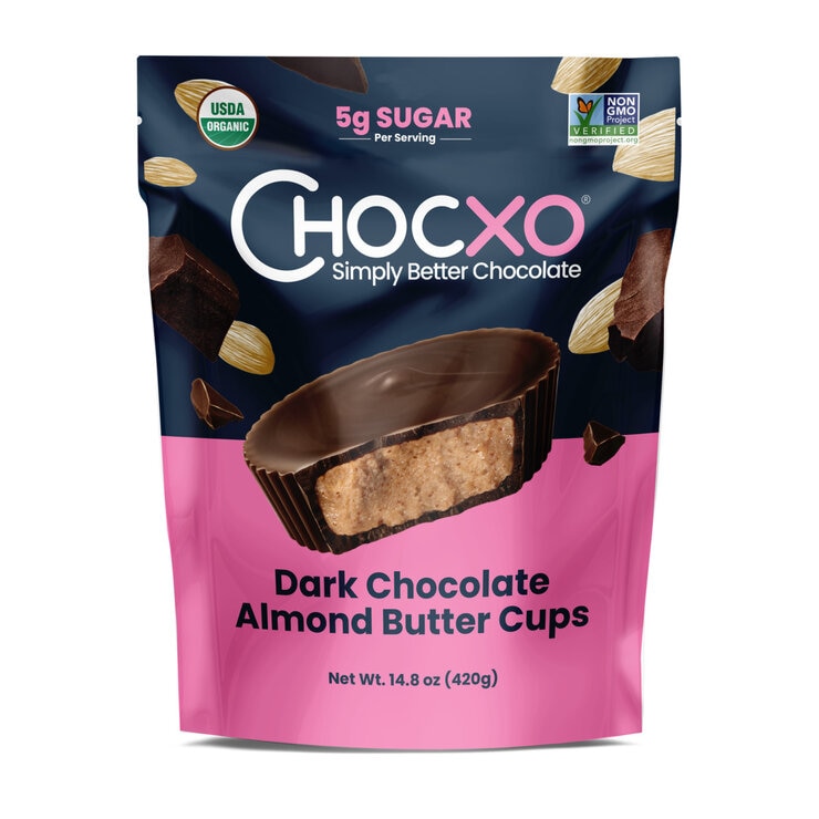 チョコXO オーガニックダークチョコレートアーモンドバターカップ 420g チョコXO オーガニックダークチョコレートアーモンドバターカップ 420g
