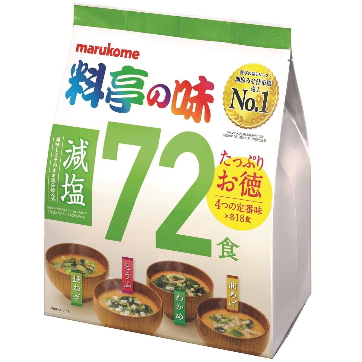 72食　みそ汁　Japan　減塩　Costco　マルコメ　料亭の味