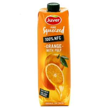 ジュベル 100% オレンジジュース 果汁入り 1L x 10本