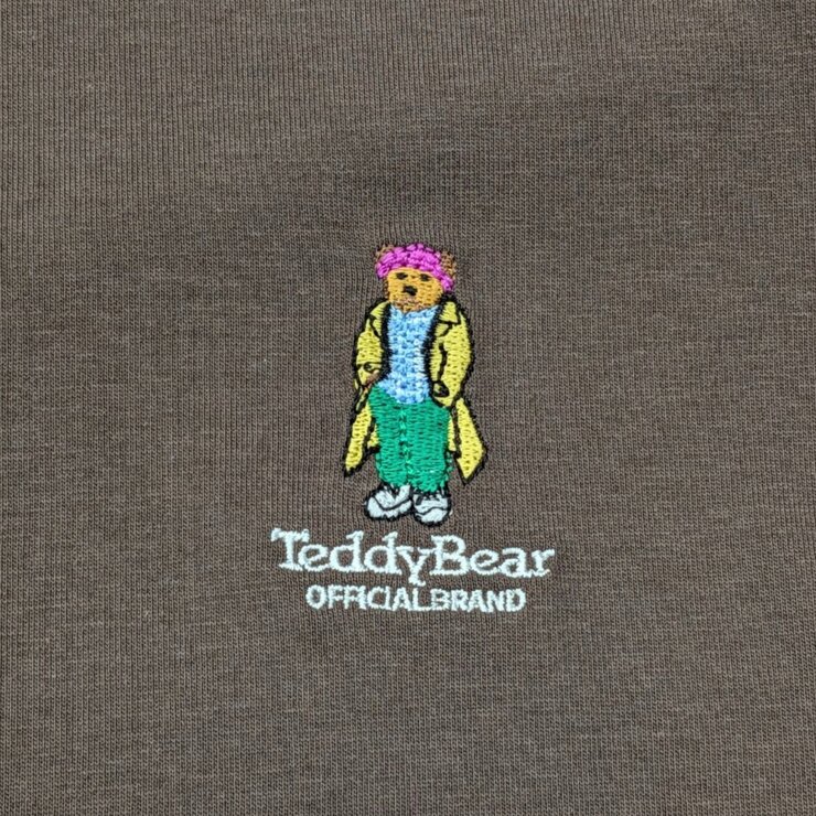 テディベア メンズ 半袖 Tシャツ ブラウン L