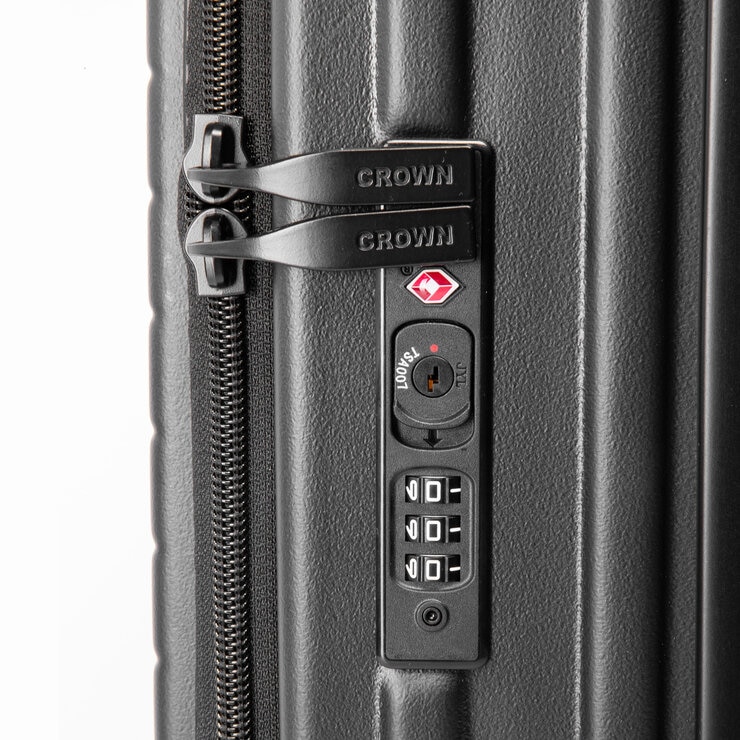 クラウン フロントオープン スーツケース C-F5159H 25インチ ブラック