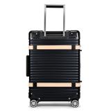 ランツォ スーツケース バイキング 24インチ 47L ブラック X ベージュ