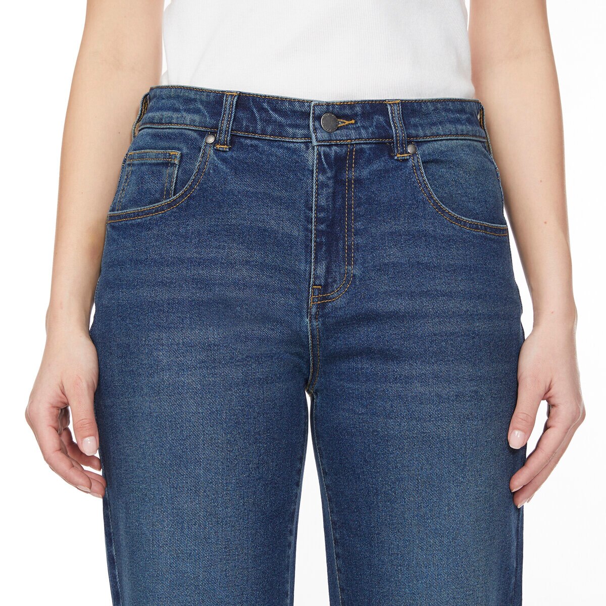 バッファロー レディース ワイドレッグジーンズ アドミラルブルー 28インチ