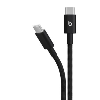 Beats USB-C - USB-C 編み込み式充電ショートケーブル (20cm) ボルトブラック