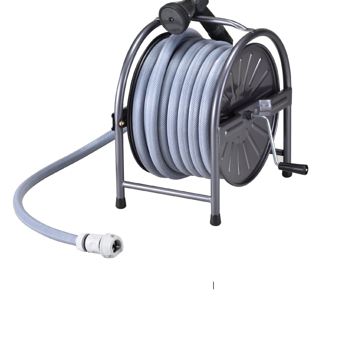 グリーンライフ スチールホースリールセット 20ｍ HR-S20D HR-S20DGY/HR-S20BR