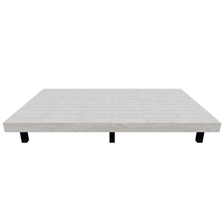 MINO 彩木 ガーデンデッキ セット W3068 x D1829 mm　グレーアンバー　高さ500～600mm