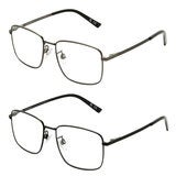 Foster Grant 老眼鏡 ブルーライトカット レクタングラー +1.50 2本セット Foster Grant 老眼鏡 ブルーライトカット レクタングラー +1.50 2本セット