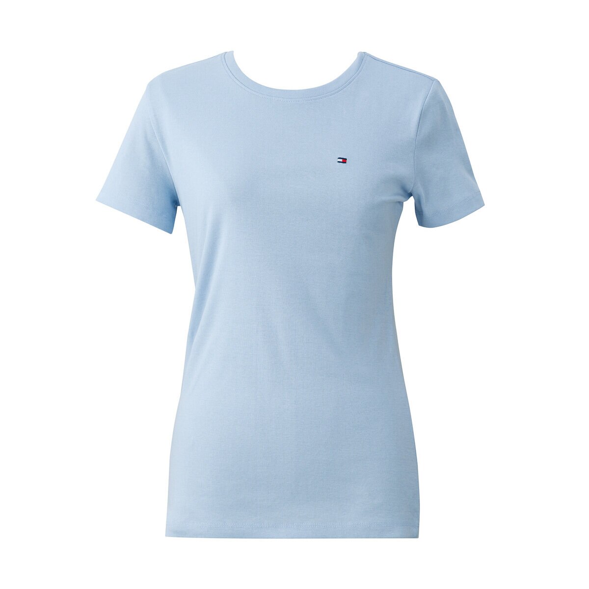 トミーヒルフィガー レディース クルーネック Tシャツ ブリージーブルー XL