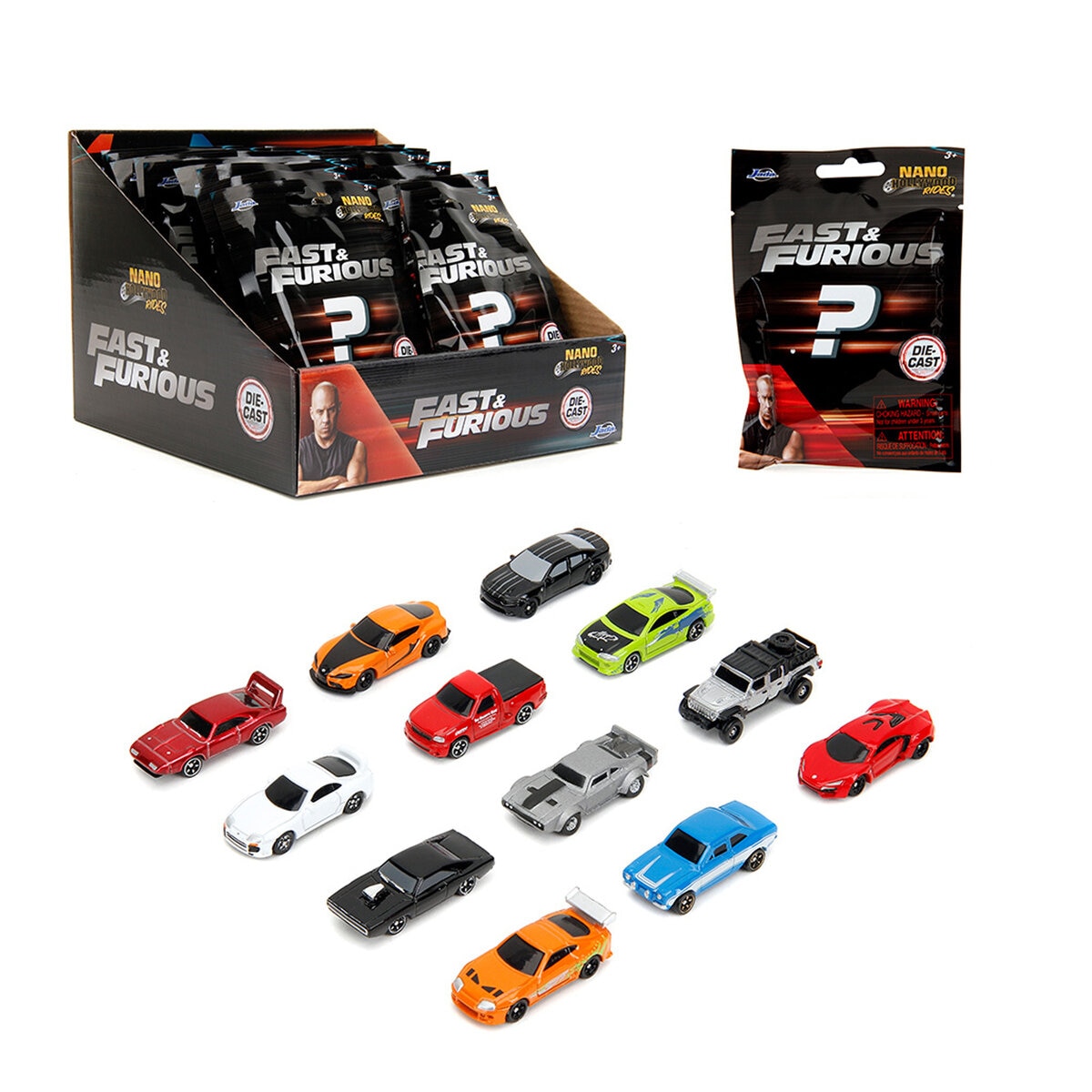 ワイルドスピード ナノサイズミニカー 24個入り