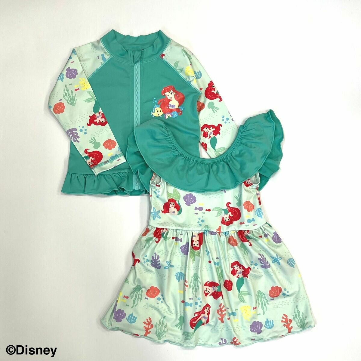 ディズニー/キッズ 水着2点セット/ アリエル 100