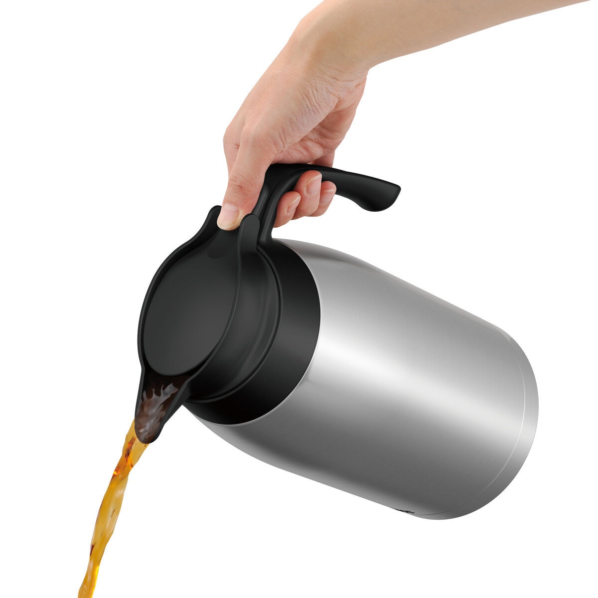 サーモス ステンレス ハンドポット 2L ステンレスブラック