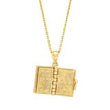 14K Yellow Gold バイブル ペンダント
