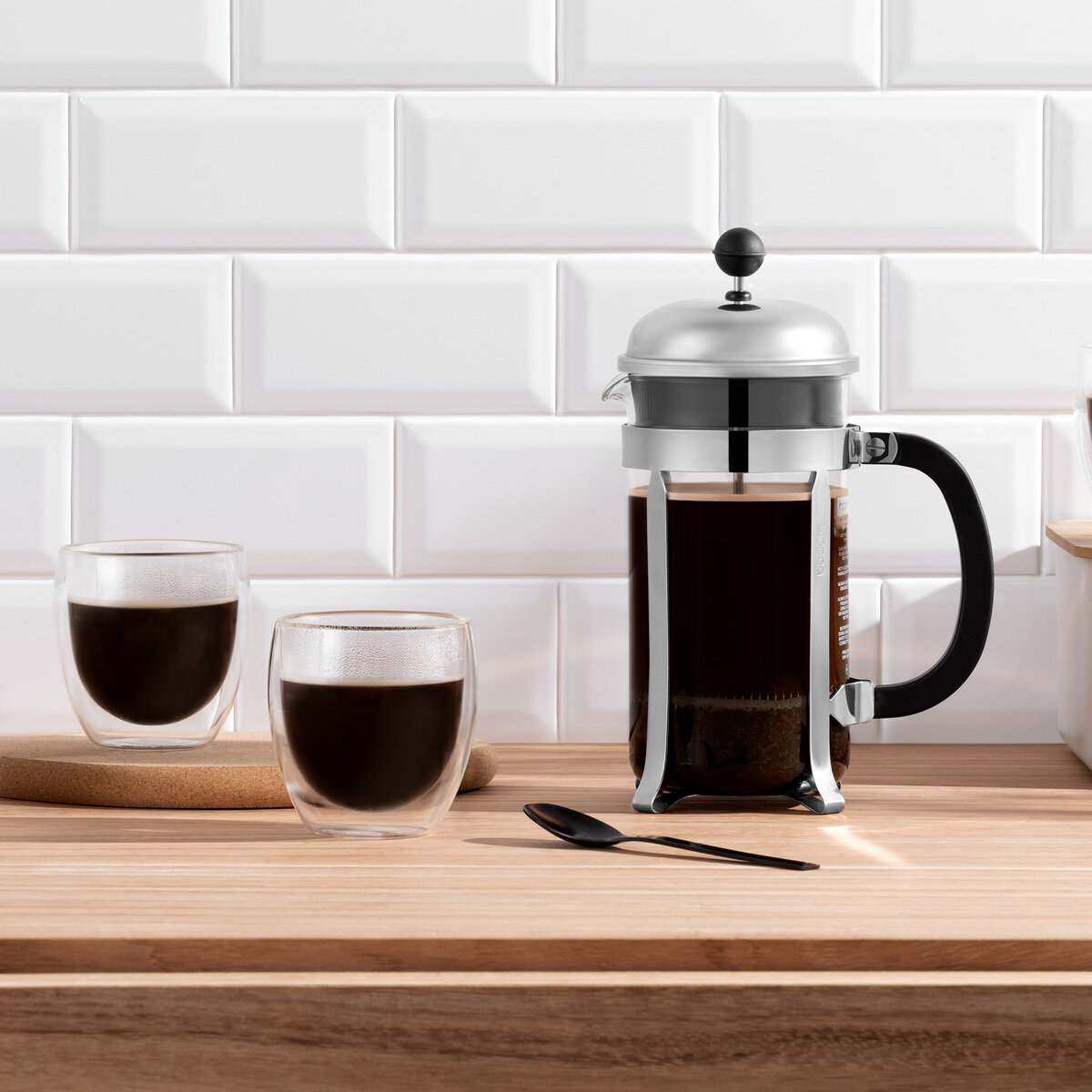 Amazon | POLIVIAR フレンチプレス 1L コーヒープレス 真空断熱