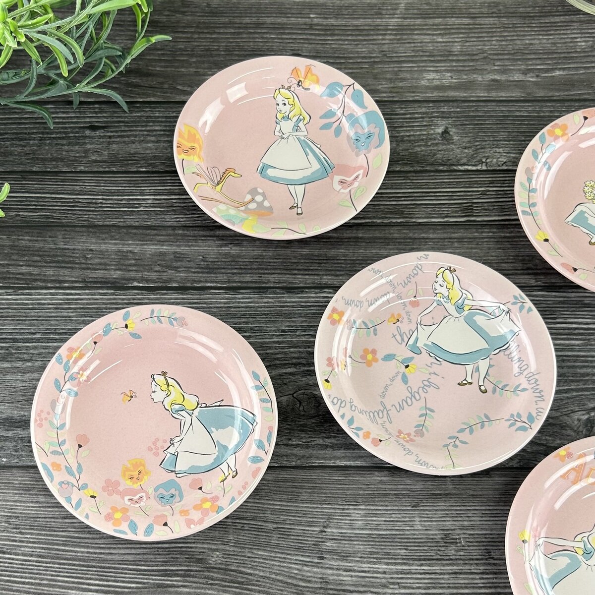 不思議の国のアリス 小皿 5枚 不思議の国のアリス 小皿 5枚