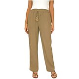 ブリッジ レディース リネン パンツ タイガーズ アイ S