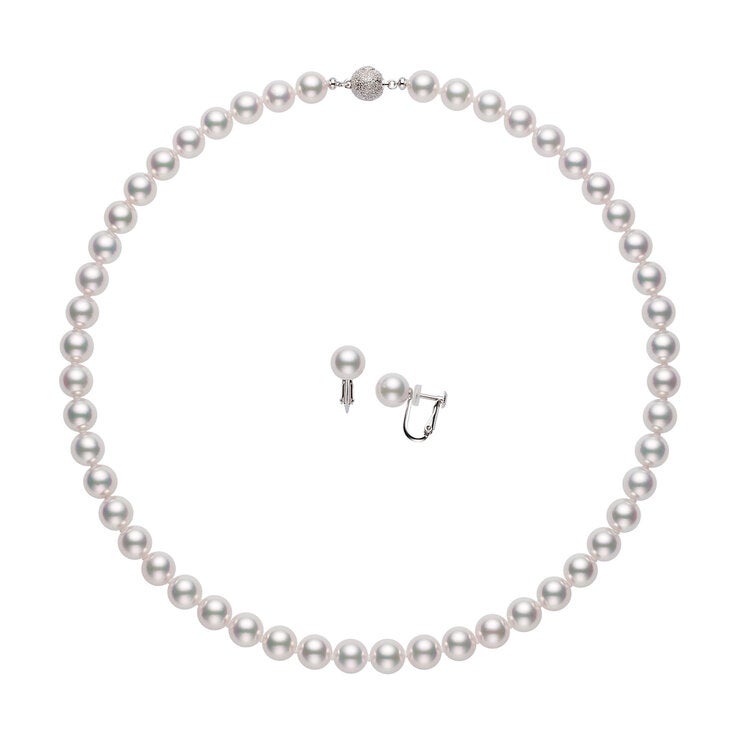 あこや真珠 FIVE STAR 花珠 ネックレス/イヤリング セット 8.0mm あこや真珠 FIVE STAR 花珠 ネックレス/イヤリング セット 8.0mm