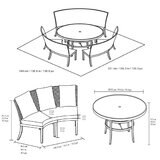 アジオ SEBASTIAN ソファベンチ 4点セット アジオ SEBASTIAN ソファベンチ 4点セット