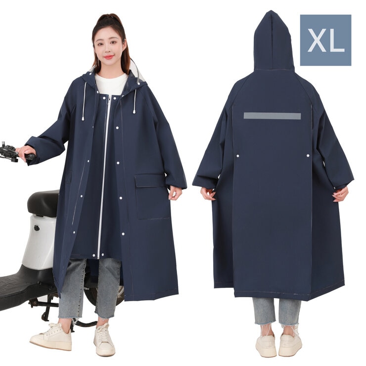HOSHIOKA レインコート レインポンチョ ネイビー XL | Costco Japan