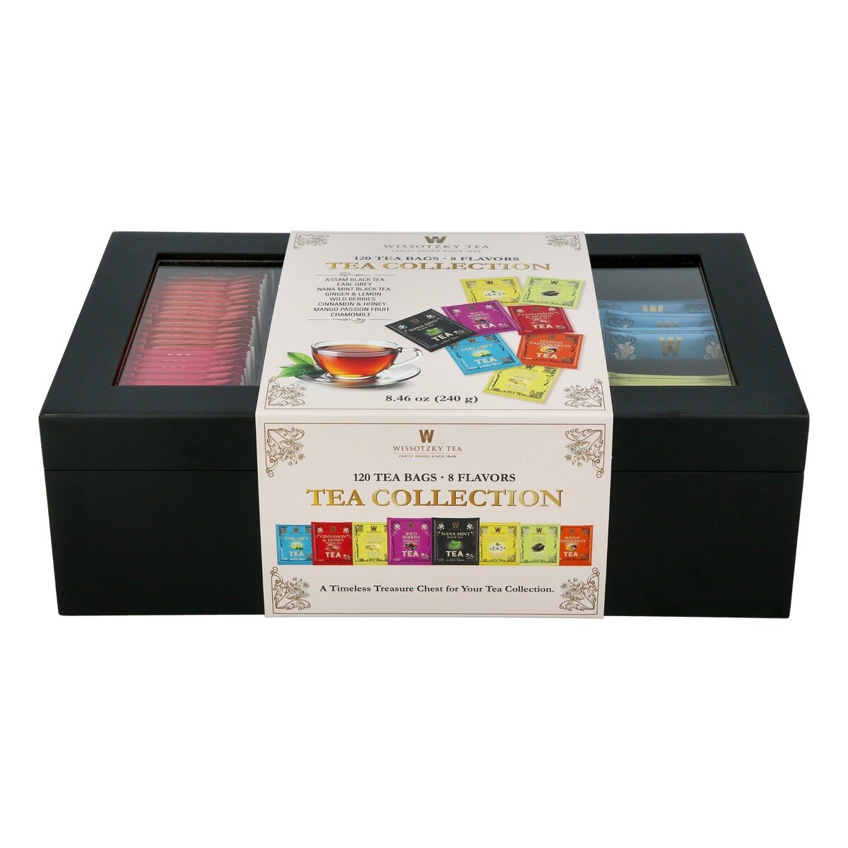 WISSOTZKY 木箱紅茶&ハーブティーセット 120包入り WISSOTZKY 木箱紅茶&ハーブティーセット 120包入り