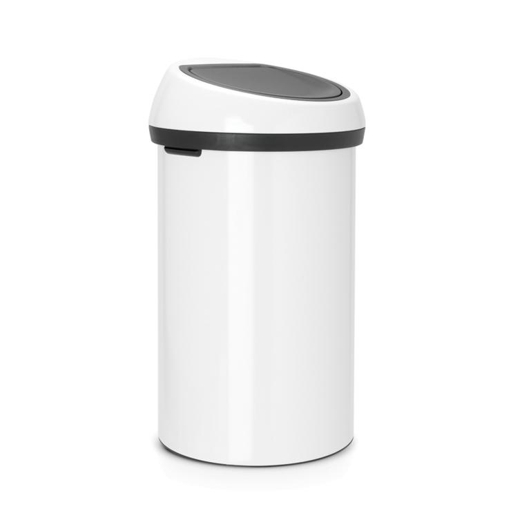 ブラバンシア タッチビン 60L タッチ式ごみ箱 ホワイト 108686