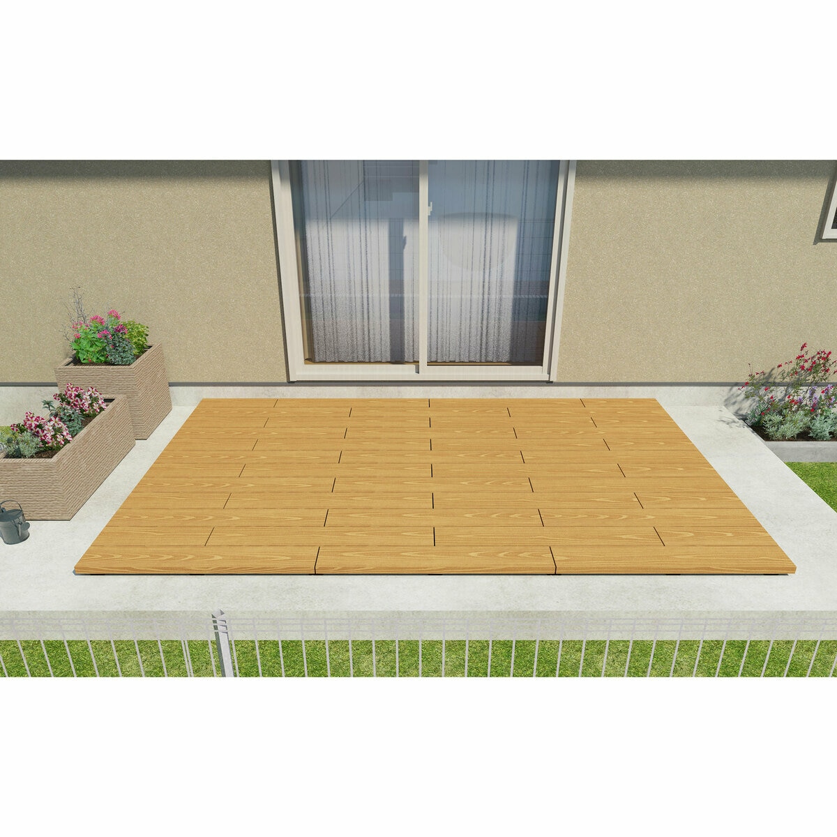 MINO　彩木デッキグラウンドGD　W2000xD900xH54mm ブラックチェリー BC