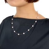 プラチナ あこやパール6.5mmステーションネックレス 55cm