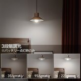 NEWGALE 防災充電式LED電球 電球色切替え可 3個パック CP-BL03-9WELN