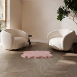 Mon Chateau フェイクファーラグ 60 x 99cm ピンクソリッド