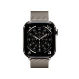Apple Watch S11 Cellular 42mmナチュラルチタニウムケースとナチュラルミラネーゼループ