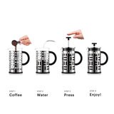 ボダム アイリーン フレンチプレス コーヒーメーカー 1L シルバー