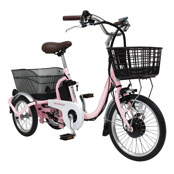 MIMUGO ノーパンク ロータイプ 電動アシスト三輪自転車 PK サクラピンク MIMUGO ノーパンク ロータイプ 電動アシスト三輪自転車 PK サクラピンク