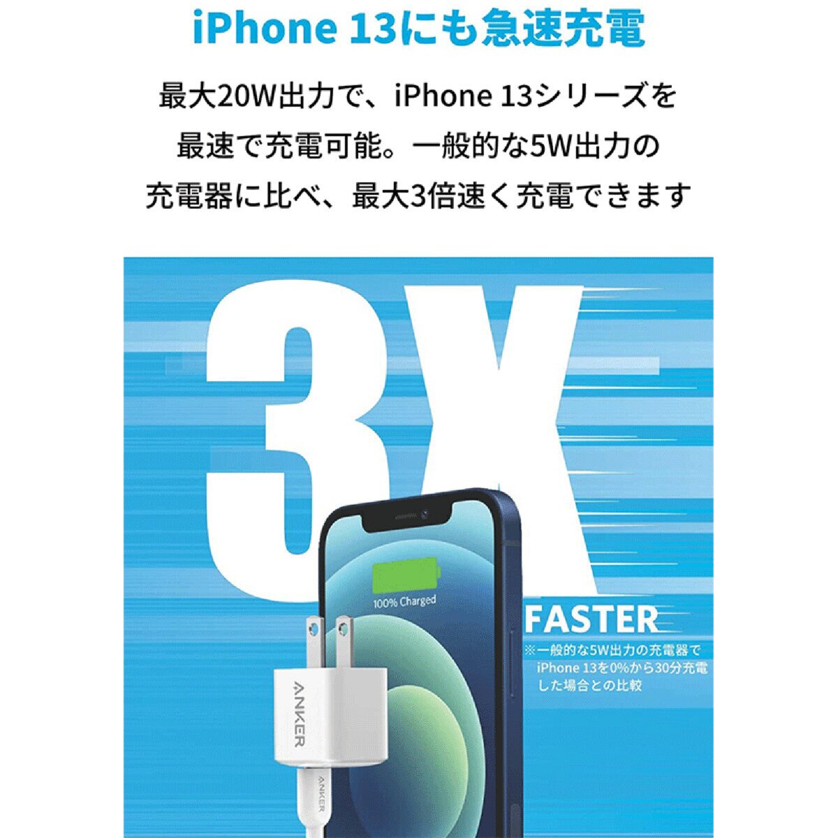 Anker（アンカー）充電器 Powerport III Nano 20W A2633N24