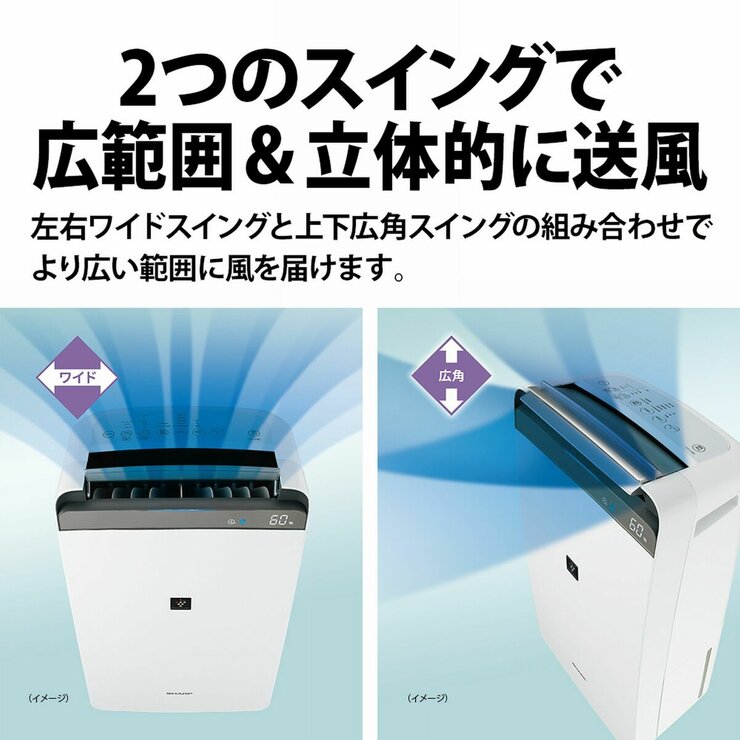 SHARP プラズマクラスター搭載コンプレッサ式除湿機 CV-S180-W