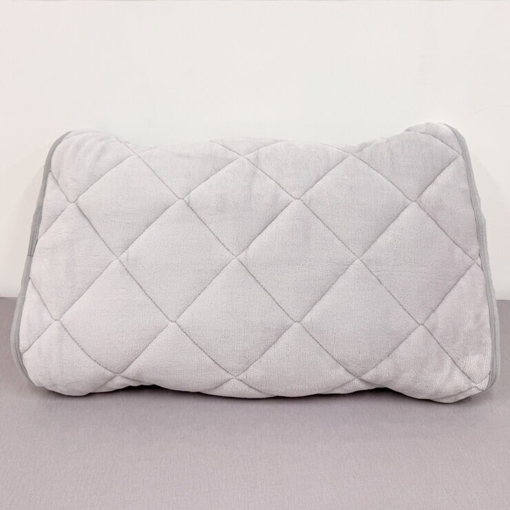 西川 あったか枕パッド CICA加工 2枚パック 50cm x 60cm グレー