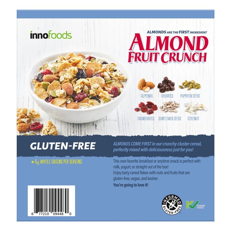 Innofoods アーモンドフルーツクランチシリアル 900g