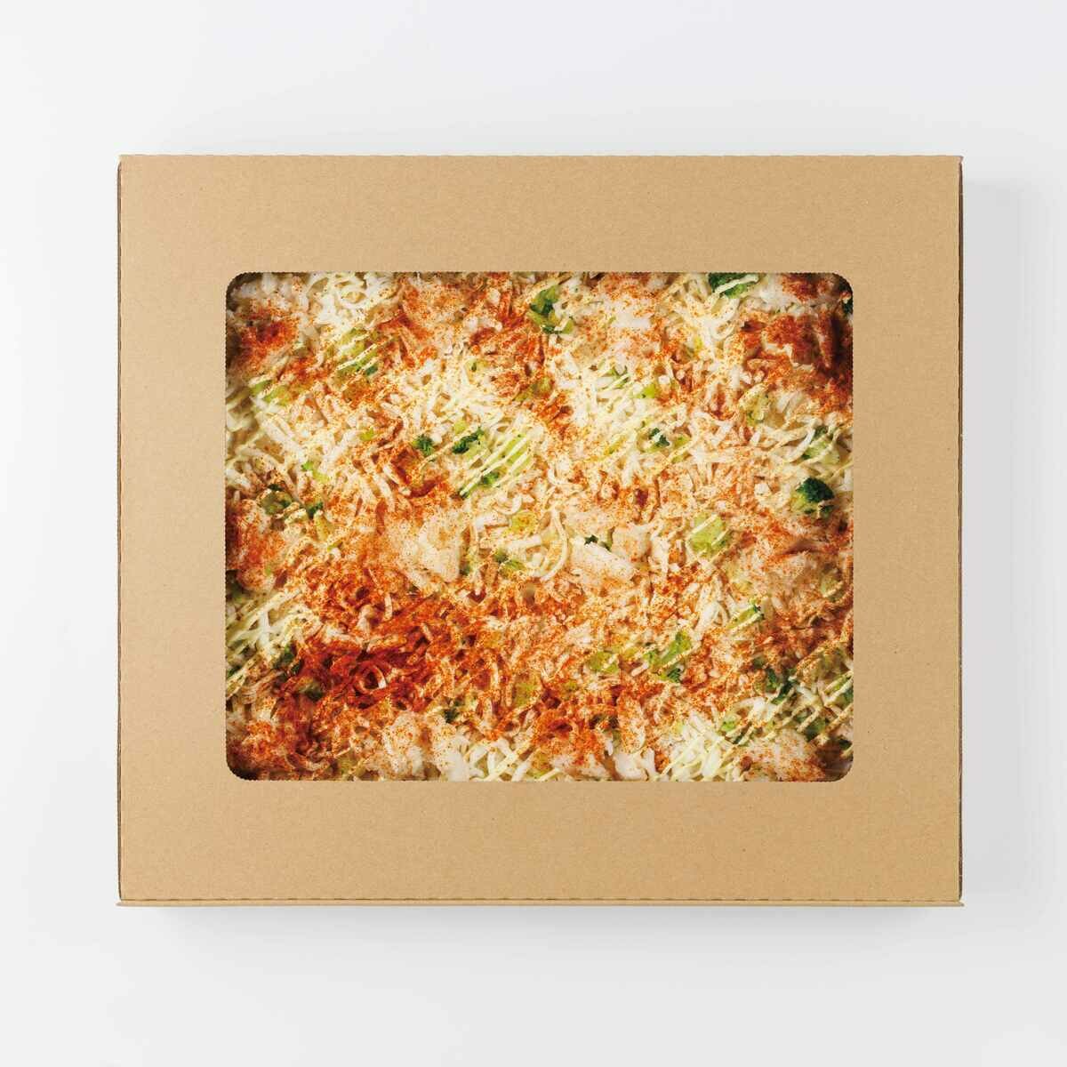 四角ズワイガニのピザ