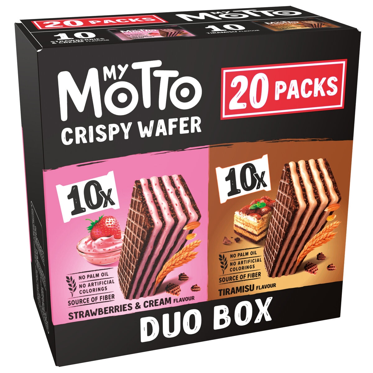 マイモット クリスピーウエハースデュオ ティラミス ストロベリー 20パック マイモット クリスピーウエハースデュオ ティラミス ストロベリー 20パック
