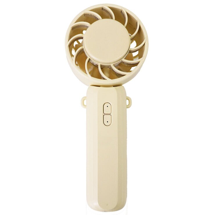 Seena 冷却プレート付ハンディファン2個セット ベージュ、グレー CST-PHF03