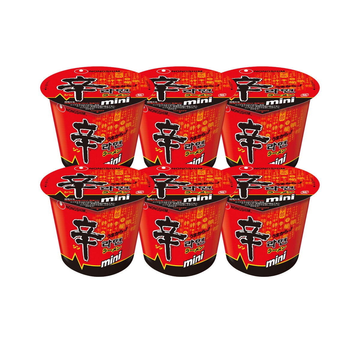農心 辛ラーメン ミニカップ 6食