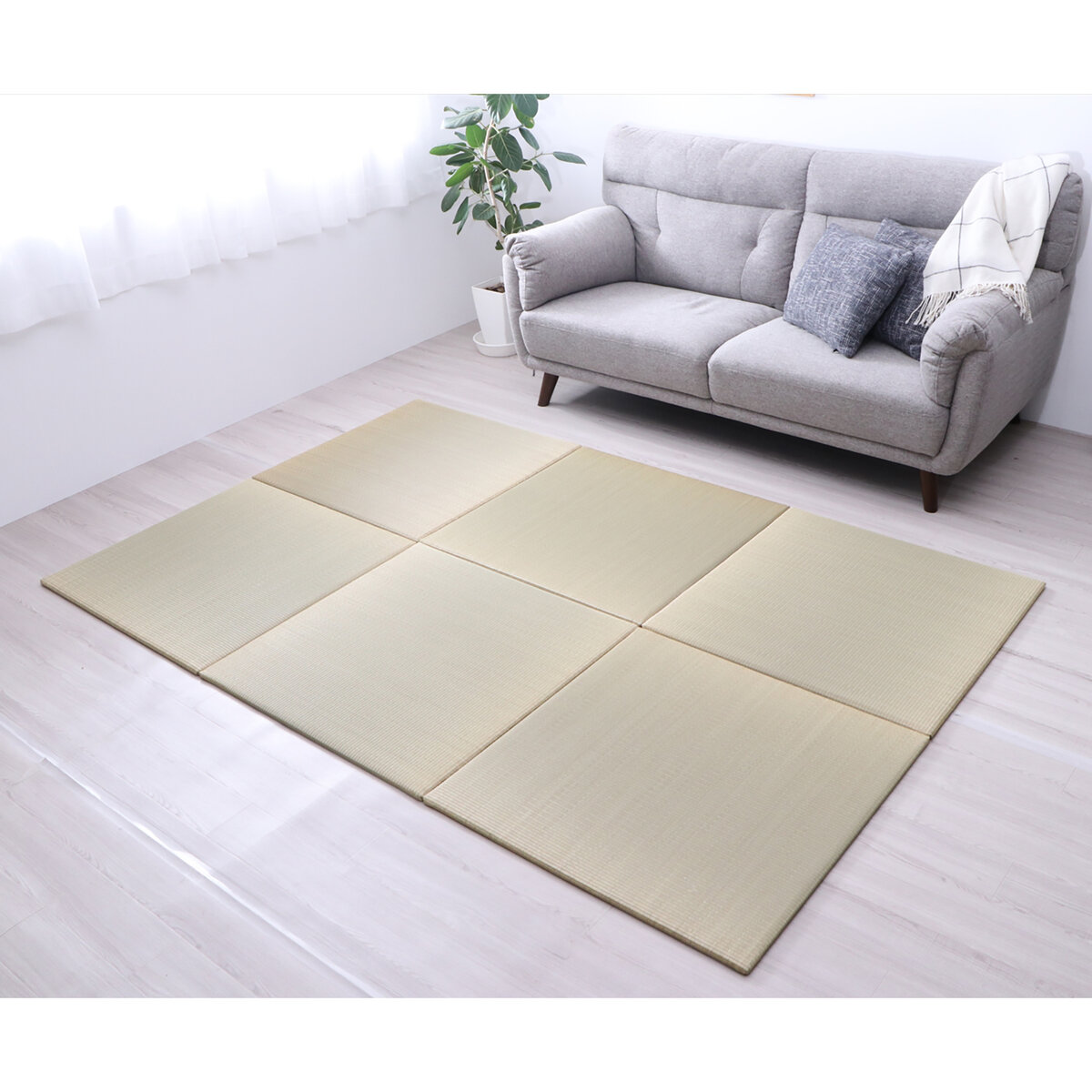 い草ユニット ハイハイ畳 9枚セット 82 x 82 x 2.2cm