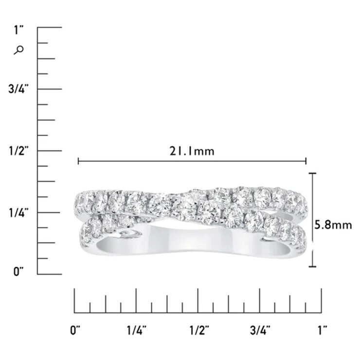 14K ホワイトゴールド 0.90カラット ダイヤモンド リング 14K ホワイトゴールド 0.90カラット ダイヤモンド リング