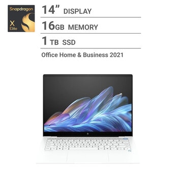 HP ノートPC/OmniBook X 14-fe/14インチ/Copilot+ PC/Snapdragon X Elite X1E-78-100/16GB/1TB/ホワイト/A7DA6PA-AAAB